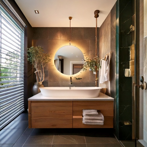 Firefly l'image réaliste d'une jolie salle de bain moderne mais banale 2561